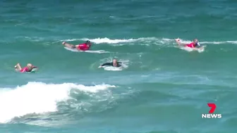 Blake Johnston breaks world surfing record at Cronulla beach | 7NEWS