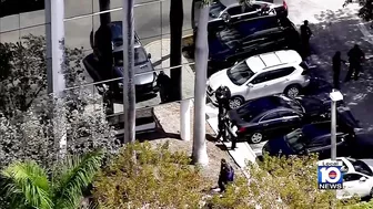 Suspect shot by police after hostage negotiation at North Miami Beach office park