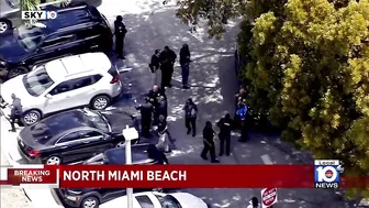 Suspect shot by police after hostage negotiation at North Miami Beach office park