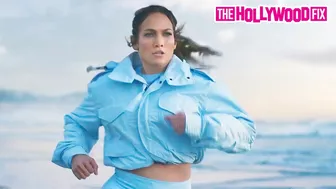 Jennifer Lopez Works Up A Thirst With An Early Morning Beach Run In New Campaign For Bodyarmor Lyte