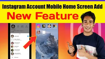 Instagram Account Mobile Home Screen Add New Feature | How To Add Instagram Account On Home Screen