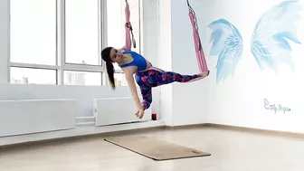 Связка в гамаке / растяжка с гамаком. Fly Stretching #flystretching #airstretching #йогавгамаках