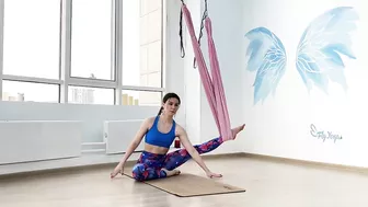 Связка в гамаке / растяжка с гамаком. Fly Stretching #flystretching #airstretching #йогавгамаках