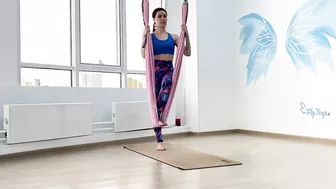 Связка в гамаке / растяжка с гамаком. Fly Stretching #flystretching #airstretching #йогавгамаках