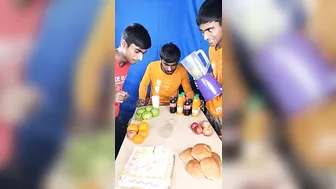 Guava vs orange vs apple vs cakes delicious food challenge #shorts