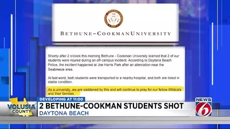 2 Bethune-Cookman University students shot near park in Daytona Beach, police say