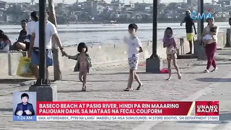 Baseco beach at Pasig River, hindi pa rin maaring paliguan dahil sa mataas na fecal coliform | UB