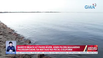 Baseco beach at Pasig River, hindi pa rin maaring paliguan dahil sa mataas na fecal coliform | UB