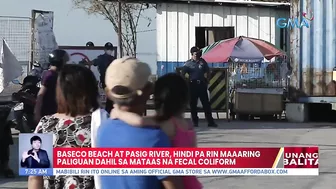 Baseco beach at Pasig River, hindi pa rin maaring paliguan dahil sa mataas na fecal coliform | UB