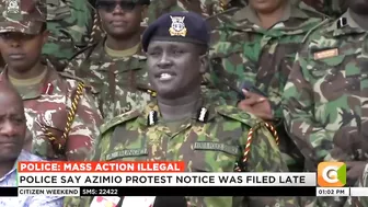 Nairobi police boss says planned protests illegal