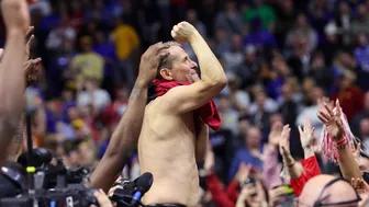 Eric Musselman goes hog wild after Arkansas knocks off Kansas