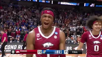 Eric Musselman goes hog wild after Arkansas knocks off Kansas