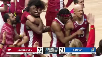 Eric Musselman goes hog wild after Arkansas knocks off Kansas