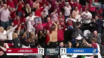 Eric Musselman goes hog wild after Arkansas knocks off Kansas