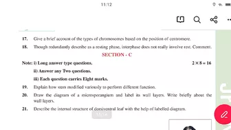 Botany Model paper 2023 || Ts Inter 1st year Botany model paper 2023 || Botany Important questions