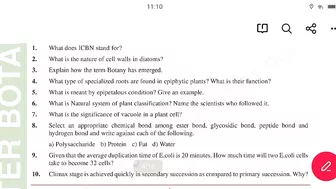 Botany Model paper 2023 || Ts Inter 1st year Botany model paper 2023 || Botany Important questions