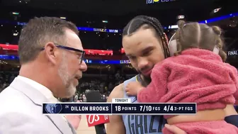 Dillon Brooks Talks Win over the Warriors, Postgame Interview