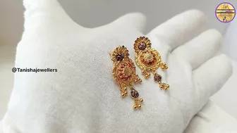 Gold Earrings Designs New Model 2023 | Gold Earrings With Weight Price