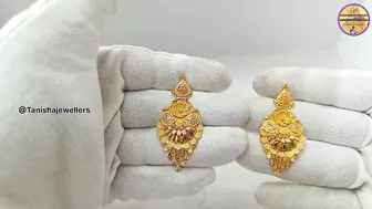 Gold Earrings Designs New Model 2023 | Gold Earrings With Weight Price