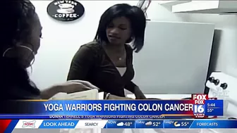 Yoga Warriors spreading knowledge for Colon Cancer Awareness Month