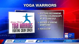 Yoga Warriors spreading knowledge for Colon Cancer Awareness Month