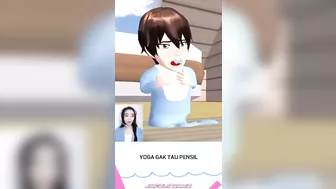 Ketika Yoga gak tau apa itu pensil jadi ciptain kata baru "PENGTULIS" #sakuraschoolsimulator #shorts