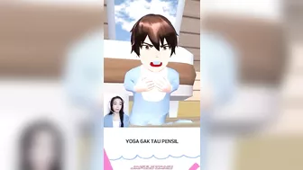 Ketika Yoga gak tau apa itu pensil jadi ciptain kata baru "PENGTULIS" #sakuraschoolsimulator #shorts