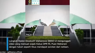 VIRAL!!! Instagram BEM UI Unggah Video 'Puan Bertubuh Tikus', Netizen : NAIKIN GAJI EDITOR