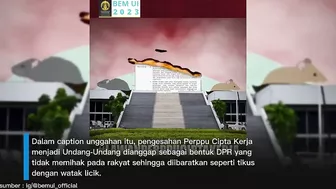 VIRAL!!! Instagram BEM UI Unggah Video 'Puan Bertubuh Tikus', Netizen : NAIKIN GAJI EDITOR