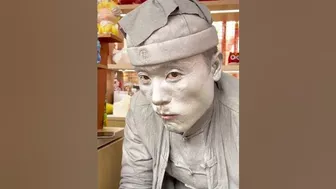 Silver​man Sculpture Funny , Silver Man Ah Shao Funny , part 2719