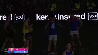 INSANE scenes as lights go out in Brisbane v Melbourne game