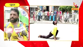 Mysuru Man On A 4000KM Padayatra To Promote Yoga Reached At Puri | Nandighosha TV