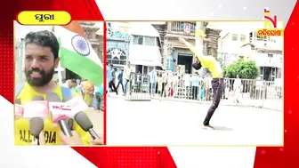 Mysuru Man On A 4000KM Padayatra To Promote Yoga Reached At Puri | Nandighosha TV