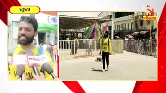 Mysuru Man On A 4000KM Padayatra To Promote Yoga Reached At Puri | Nandighosha TV