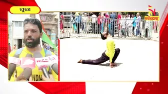 Mysuru Man On A 4000KM Padayatra To Promote Yoga Reached At Puri | Nandighosha TV