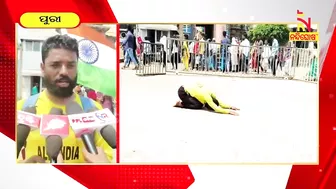 Mysuru Man On A 4000KM Padayatra To Promote Yoga Reached At Puri | Nandighosha TV