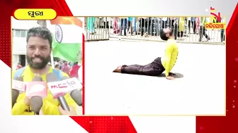 Mysuru Man On A 4000KM Padayatra To Promote Yoga Reached At Puri | Nandighosha TV