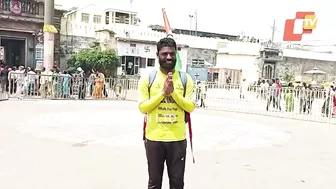 Yoga teacher from Karnataka on all-India tour arrives at Puri Srimandir covering 4000 Km on foot