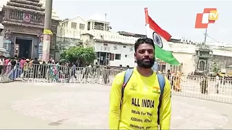 Yoga teacher from Karnataka on all-India tour arrives at Puri Srimandir covering 4000 Km on foot