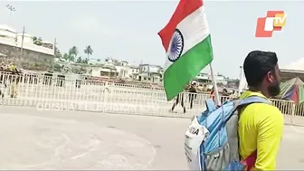 Yoga teacher from Karnataka on all-India tour arrives at Puri Srimandir covering 4000 Km on foot