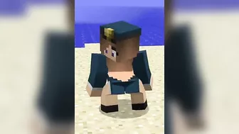 MİNECRAFT KIZLARI SAHİLDE TWERK KOMİK TİKTOK !!????????- Minecraft #shorts