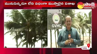 Coco Arena in Vizag Beach | Coconut Trees in Visakhapatnam Beach | G 20 Summit |@SakshiTV​