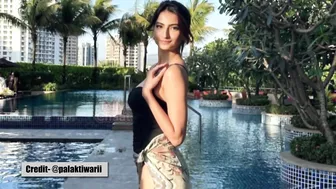 Palak Tiwari Bikini - Black Bikini बिकिनी पहनकर हुस्न दिखाया तो कायल हुए फैंस