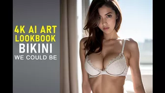 4K AI ART LOOKBOOK AMAZING The Cute Girl on Bikini, Underwear Style video