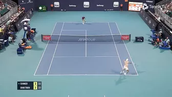 Jannik Sinner Faces Off Against Grigor Dimitrov | Miami 2023 Highlights