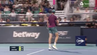 Jannik Sinner Faces Off Against Grigor Dimitrov | Miami 2023 Highlights