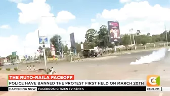 Police teargas Raila Odinga’s convoy at Ngong Road