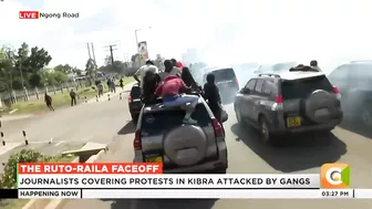 Police teargas Raila Odinga’s convoy at Ngong Road