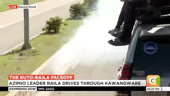 Police teargas Raila Odinga’s convoy at Ngong Road