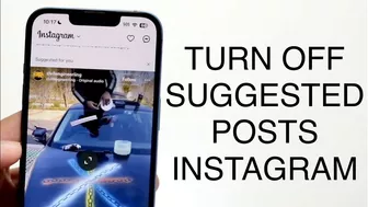 How To Turn Off Suggested Posts On Instagram! (2023)